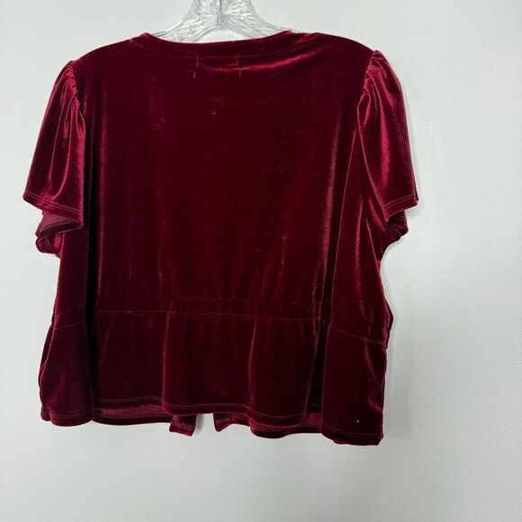 Urban outfitters red velvet cardigan size medium - Picture 5 of 5